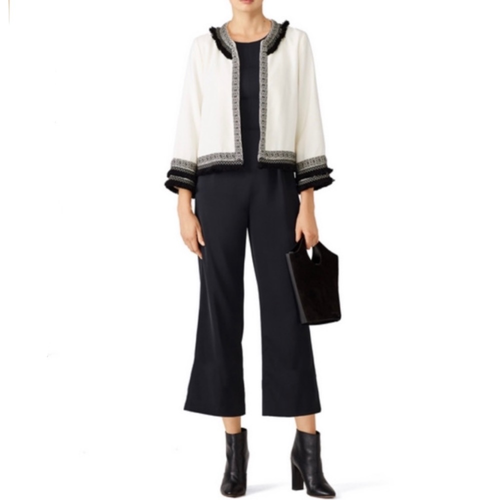 Cupcakes & Cashmere Textured Crop Jacket